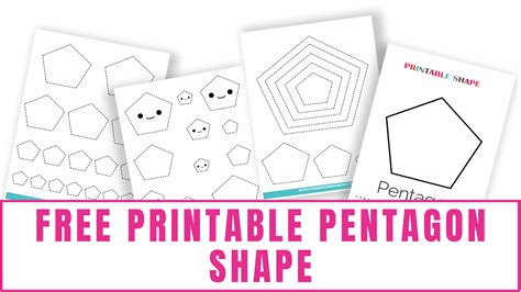 Free Printable Pentagon Shape With Color Freebie Find