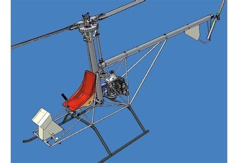 Ultralight Aircraft Helicopter Plans Single Seat Plans Dimensions