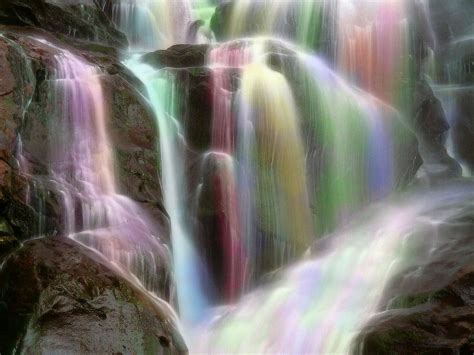 Angel Falls Under A Rainbow Waterfalls Animated Wallpaper Colors