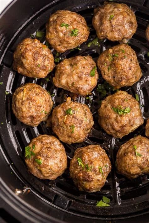 Air Fryer Meatballs Perfectly Juicy The Recipe Rebel