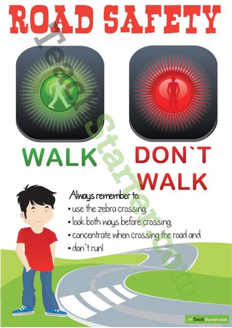 Maybe you would like to learn more about one of these? Road Safety Poster - Crossing the Road | Safety posters ...