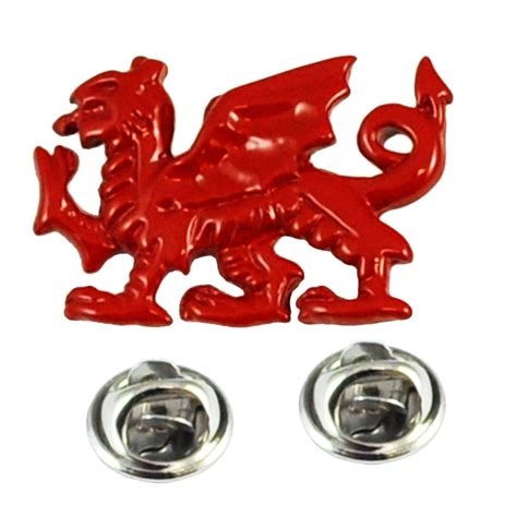 Red Welsh Dragon Wales Lapel Pin Badge From Ties Planet Uk