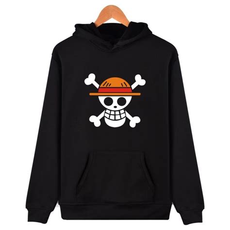 Anime One Piece Pirates Luffy Skull Hoodie Pullover Sweatshirt Tops