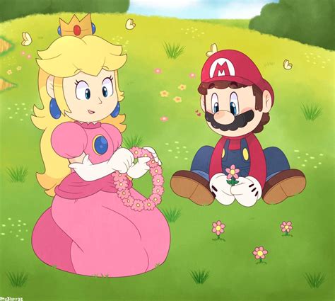 Otp Mario Funny Mario And Princess Peach Princesa Peach Mario Art