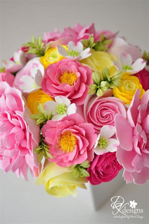 The symbolic language of flowers has been recognized for centuries in many countries throughout europe and asia. DK Designs: Pink and Yellow Wedding Bouquet for a Southern ...