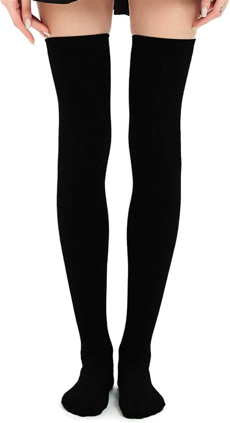 Womens Clothing Girls Ladies Women Thigh High Over The Knee Socks Extral Long Cotton Stockings