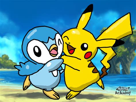 Pikachu And Piplup Pokemon Art Acdemy Drawing By Mgunnels3 On Deviantart