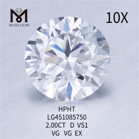 2ct D Vs Loose Synthetic Diamonds Round Hthp Lab Diamonds Buy Loose