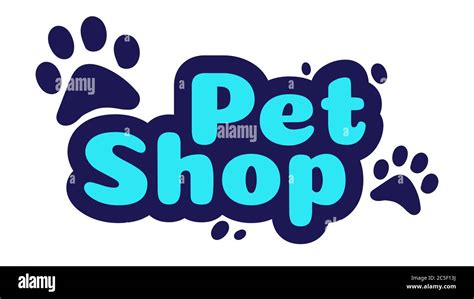 Pet Shop Logo Design Template Store With Goods And Accessories For