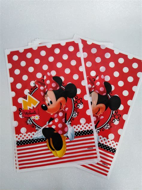 Bolsa Para Dulces Minnie Mouse Roja