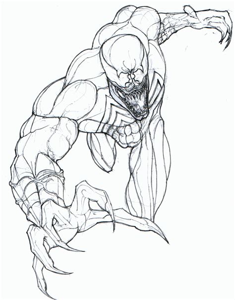 Printable Venom Coloring Pages - Coloring Home