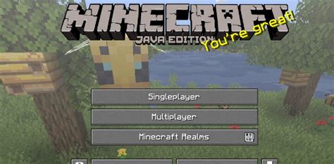 Splash texts are yellow lines of text on the title screens, randomly chosen from the game's files and often featuring references to popular culture (e.g. Uplifting Splash Texts 1.15 Minecraft Texture Pack