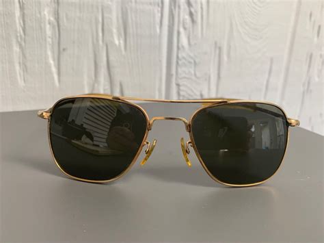 vintage american optical ao 110 12k gf 5 1 2 gold aviator sunglasses pilot antique price