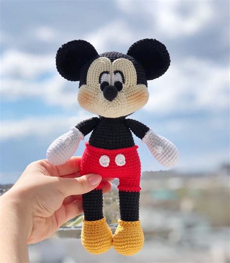 Mickey Mouse English Pattern Disney Crochet Pattern Etsy