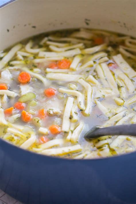 Pat chicken dry with paper towels; Chicken Noodle Soup with Homemade Noodles | Homemade ...