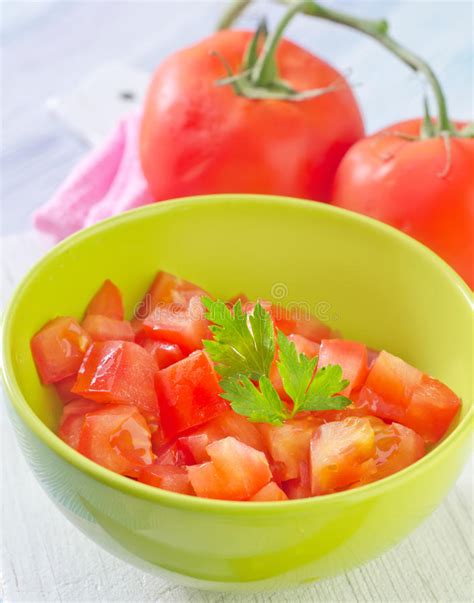 Tomato Salad Stock Image Image Of Chopped Kitchen Juicy 37613297