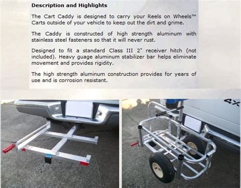 Senior Aluminum Fishing Cart By Reels On Wheels