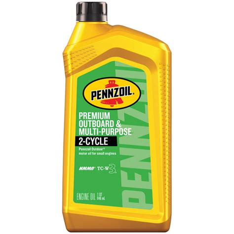 Pennzoil Premium Outboard And Multi Purpose 2 Cycle Engine Oil 1 Quart