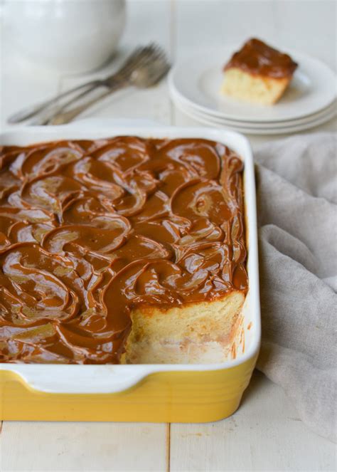 Tres Leches Cake With Dulce De Leche Glaze Once Upon A Chef