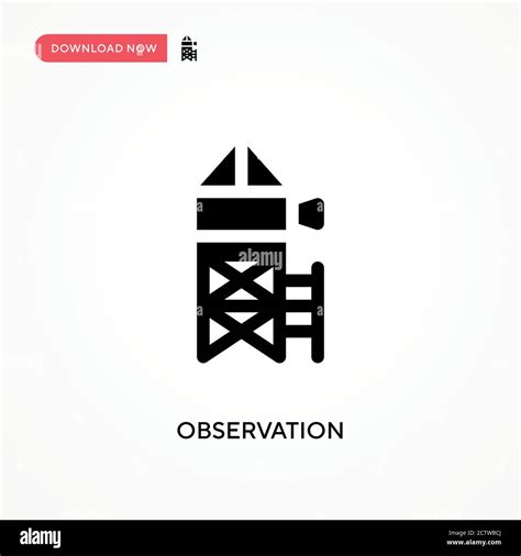 Observation Vector Icon Modern Simple Flat Vector Illustration For