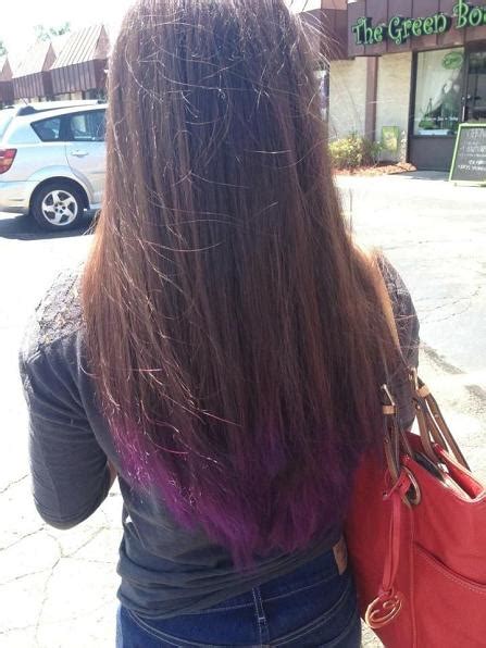 Purple Dip Dye Hairstyles How To