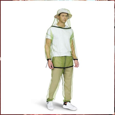 Mosquito Suit Bug Jacket Breathable Mesh Bug Suit Pants Jacket Hood
