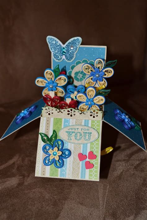 See more ideas about pop up cards, cards, pop up. Quilling Ideas: 3D Box Pop Up card