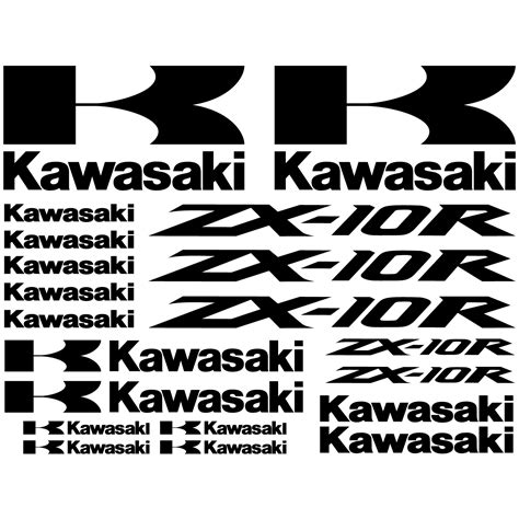 Wallstickers Folies Kawasaki Zx 10r Decal Stickers Kit