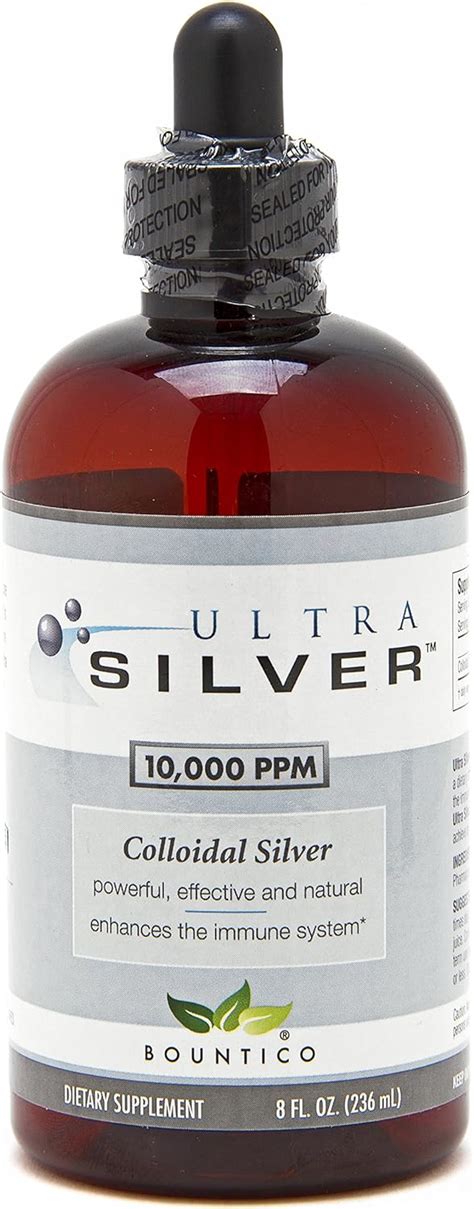 Ultra Silver Colloidal Silver 10000 Ppm 8 Oz 236ml
