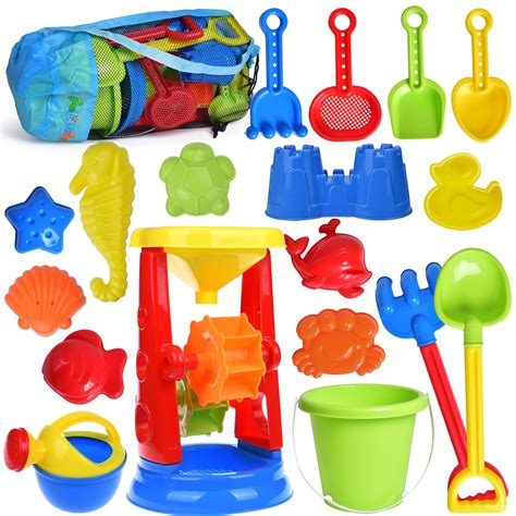 Buy Fun Little Toys 19 Piece Sand Beach Toys Set Toddler Sandbox Sand