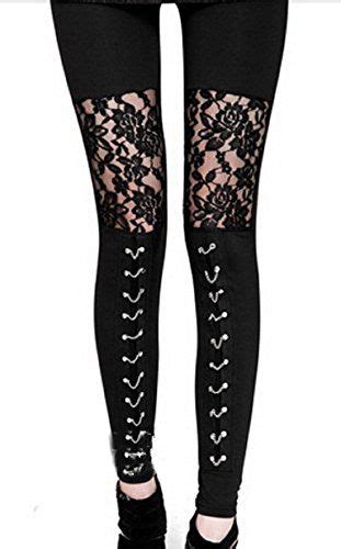 Efashionmx Ladies Punk Rock Gothic Sexy Lace Leggings Xlarge To
