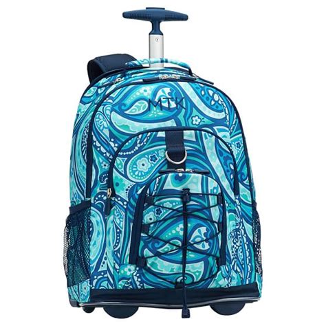 Paisley Power Rolling Backpack For Teens Pottery Barn Teen
