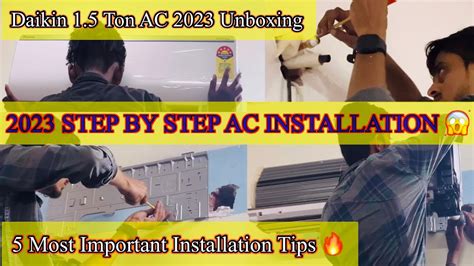 Split Air Conditioner Installation Daikin Inverter Ac