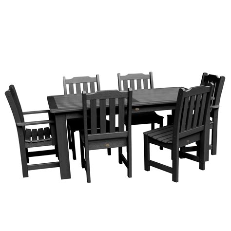 Highwood Lehigh Outdoor Patio Dining Set 7 Piece Multiple Colors