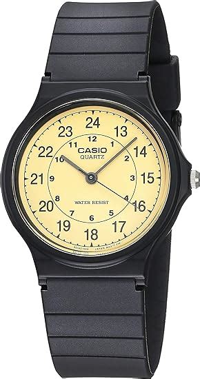 casio men s classic analog mq24 9b black resin quartz watch with beige dial casio uk