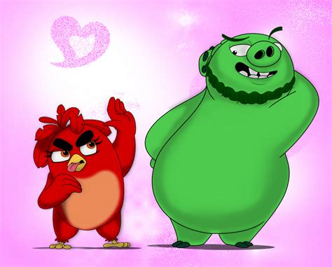 Angry Birds Movie Au Leonard And Female Red By Cartuneslover16 On