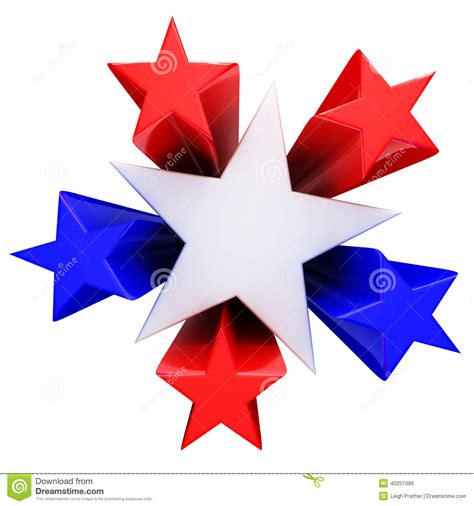 Red White And Blue Stars Stock Illustration Image 40251986