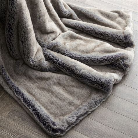 Luxury Faux Fur Throw Blanket Super Soft Oversized Thick Warm Afghan 60 By 70 Inch Double Sided
