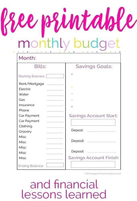 financial savings plan spreadsheet unique  monthly