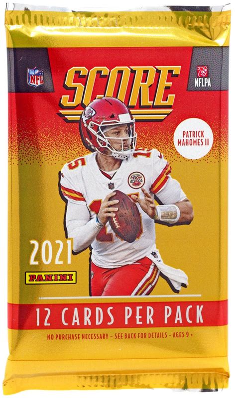 Nfl 2021 Score Football Trading Card Retail Pack 12 Cards Panini Toywiz