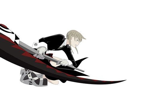 wallpaper anime girls soul eater scythe simple background maka albarn 2560x1600