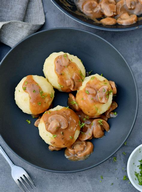 German Potato Dumplings Recipe Kartoffelklöße Elavegan Recipes