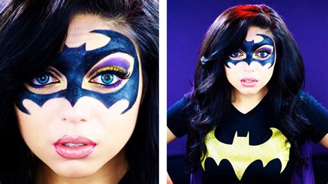Batgirl Batman Face Paint Makeup Bat Makeup Kids Makeup Costume