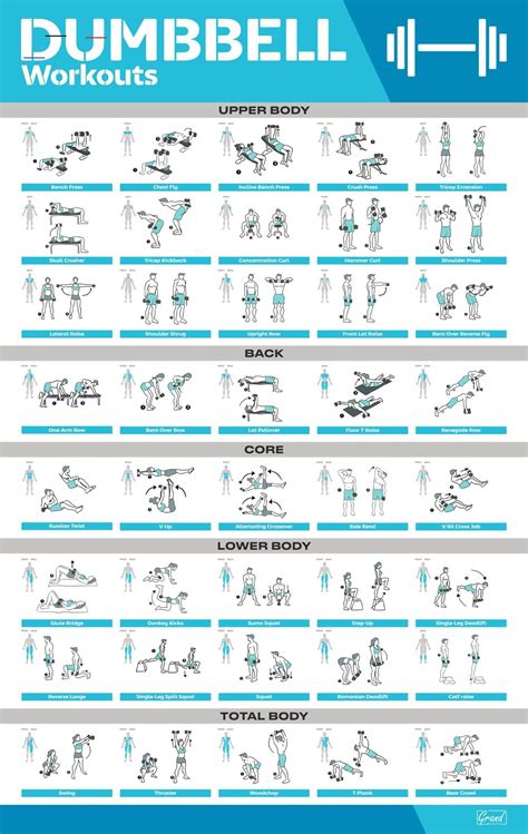 Dumbbell Workout Chart Printable Printable Word Searches