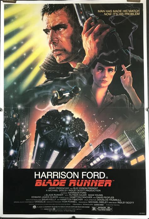 Blade Runner Original Movie Theater Poster For Sale Original Vintage