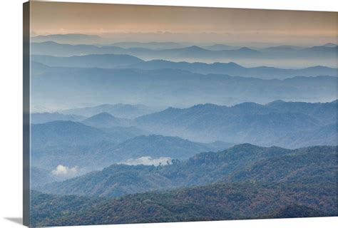 North Carolina Grandfather Mountain State Park View Of The Blue Ridge