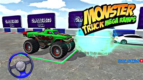 Monster Truck Mega Ramp Impossible Driver Car Extreme Stunts Gt