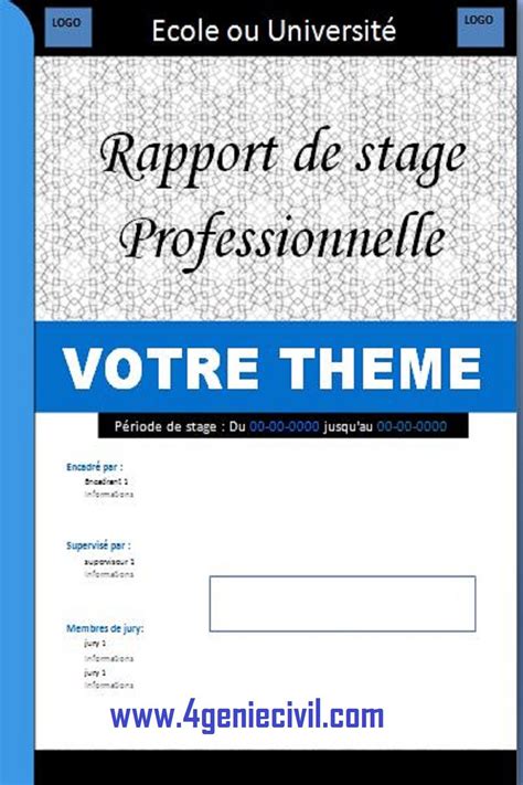 Page De Garde Rapport De Stage O Que É E Como Fazer Exemplo Recente