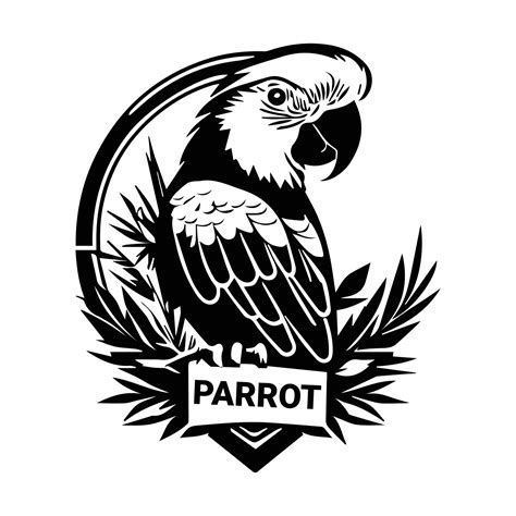 Parrot Vector Clipart Parrot Vector Logo Illustration This Is A