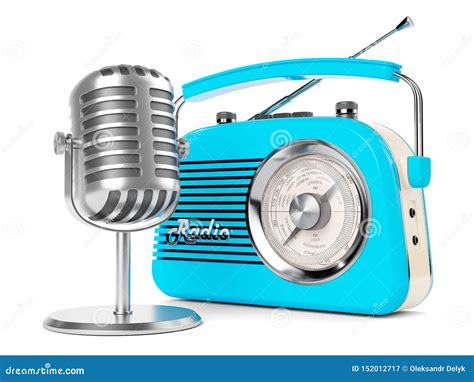 On Air Radio Microphone Retro Vintage Fm Broadcasting Interview